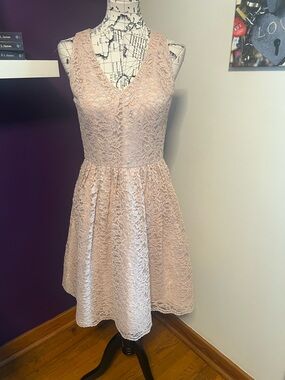 Jessica Howard Lacelike Sleeveless Dress